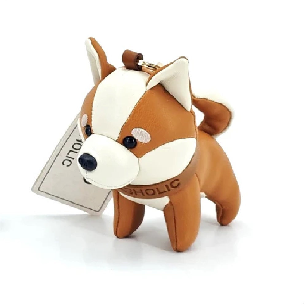 Authentic Chinese Village Dog Leather Charm - Handmade Leather Pendant for Keychains, Bags & Jewelry - Perfect for Pet Lovers & Unique Gift Ideas
