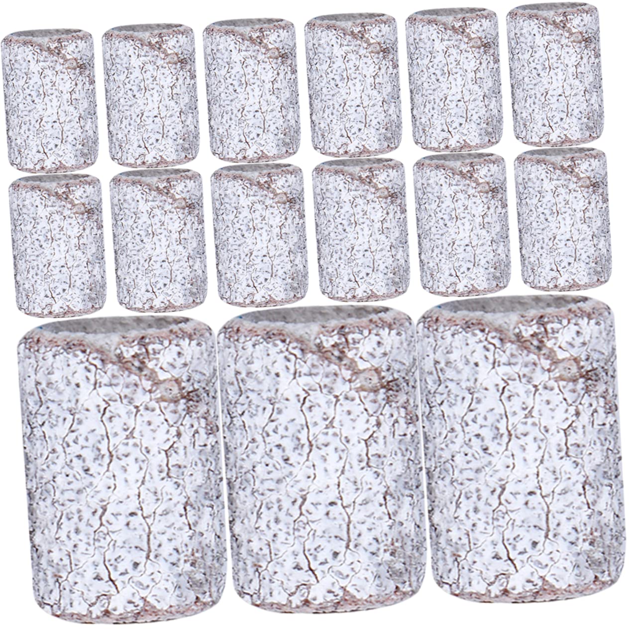 200pcs White Sand Nail Art Sanding Bands - Fine Grit Sanding Sleeves for Nail Drill, Manicure & Pedicure | Perfect for Nail Shaping, Buffing & Smoothing at Home or Salon