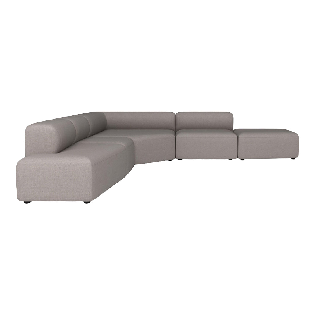 Modern Angle Corner Sofa with Open End & Chaise Lounge - Perfect for Living Room, Family Room or Apartment Relaxation