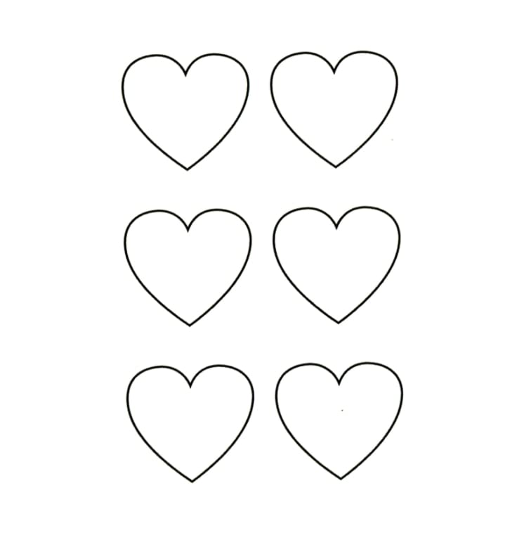 8 Sheets Cute Heart Temporary Tattoo Stickers - Waterproof Fake Tattoos for Women & Men - Perfect for Festivals, Parties, Halloween & Cosplay