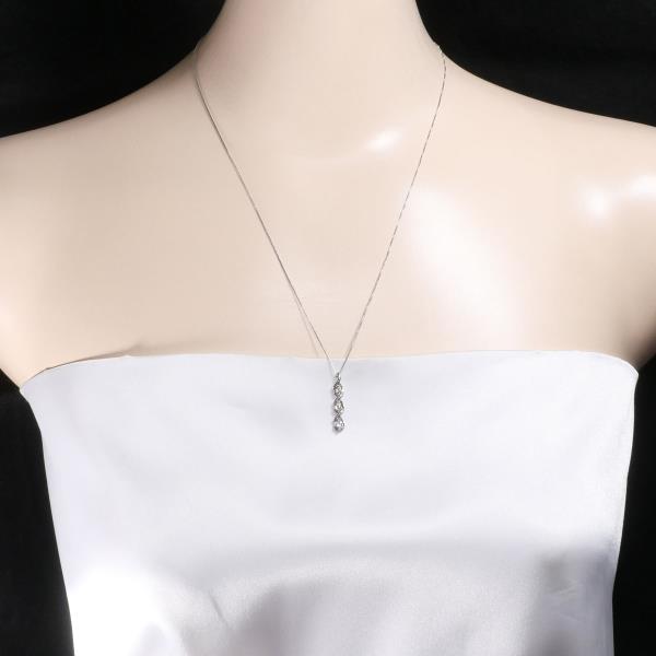 18K White Gold Brown Diamond Necklace - 0.30ct (Approx. 41cm) | Elegant Jewelry for Women, Perfect for Weddings, Anniversaries & Special Occasions
