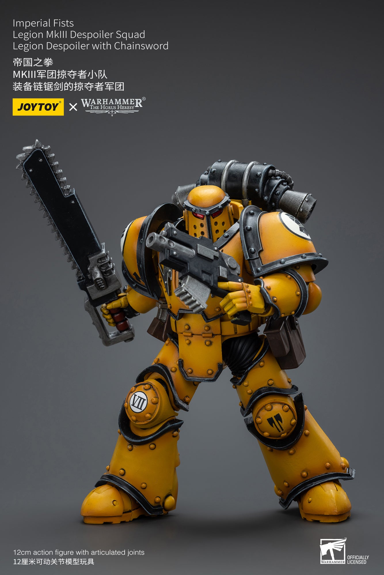 JOYTOY 1/18 Warhammer The Horus Heresy Imperial Fists Legion MkIII Despoiler Squad Action Figure - Collectible Miniature for Tabletop Gaming & Display
