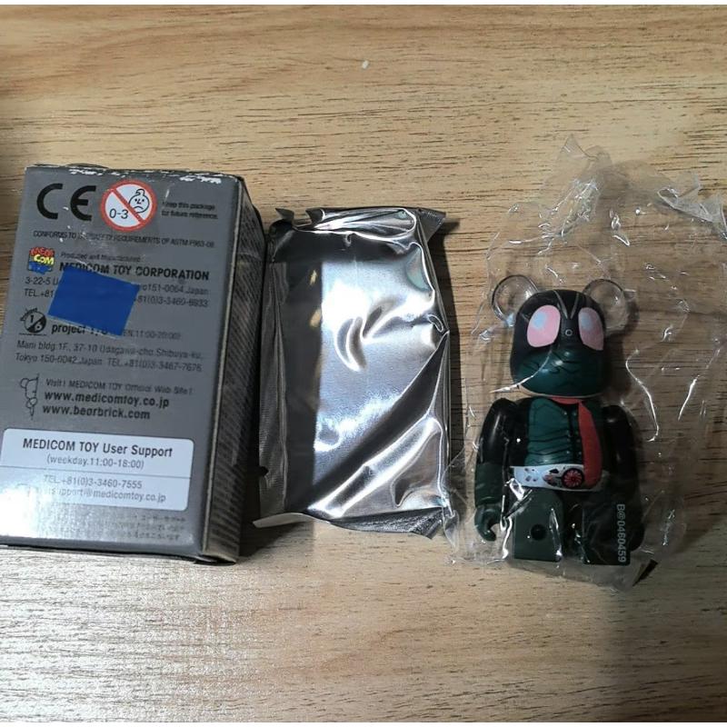 Bearbrick Series 46 Hero Masked Kamen Rider 100% Collectible Figure - Anime Action Figure for Display, Gift & Home Decor