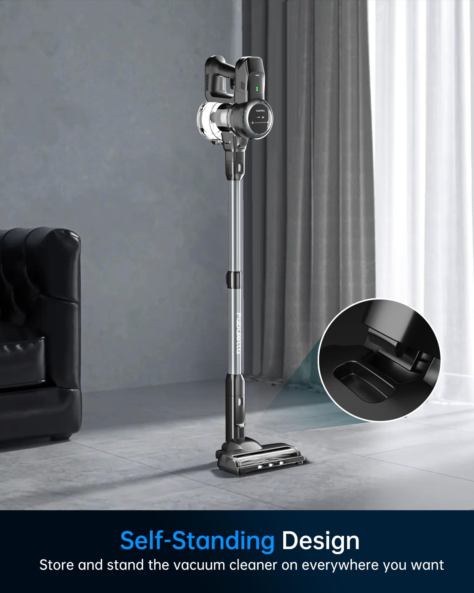 FABULETTA Cordless Vacuum Cleaner - 6-in-1 Lightweight Stick for Pet Hair & Floors | Home & Car Use