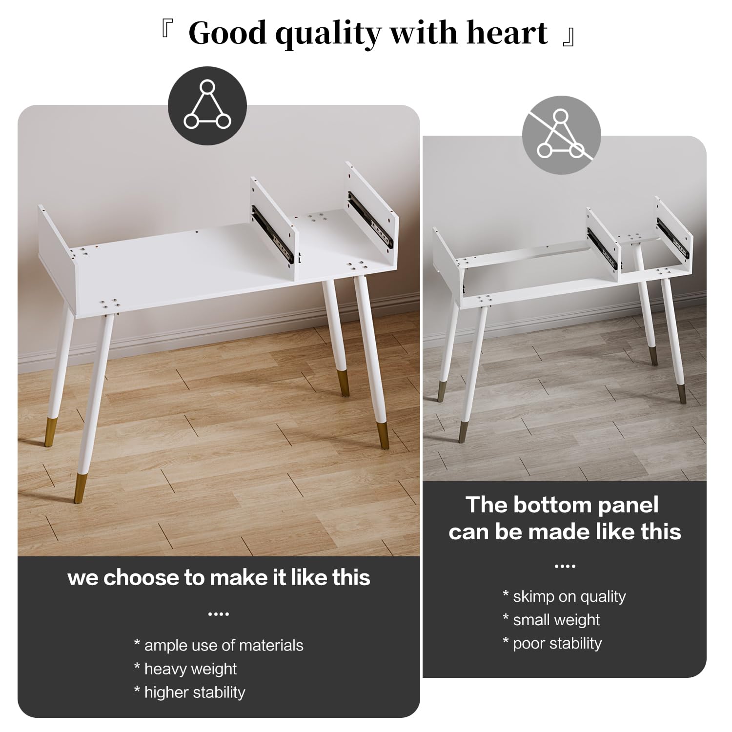 Black Vanity Desk with Mirror & LED Lights - Small Modern Makeup Table with 5 Drawers & Adjustable Storage Cabinet for Bedroom or Dressing Room | Perfect for Makeup Organization, Skincare Routine & Home Decor