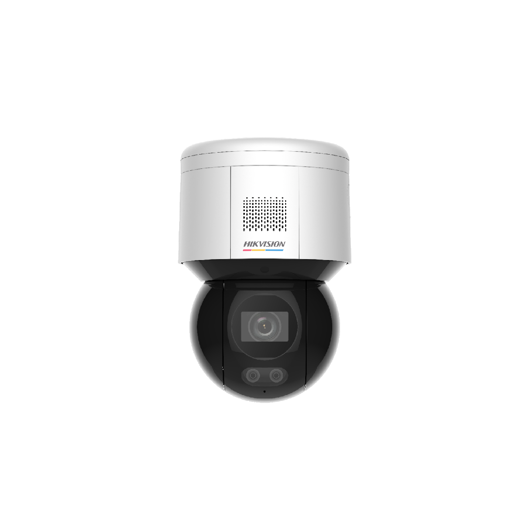 4MP DS-2DE3A400BW-DE ColorVu Pan Tilt Security Camera with Wall Mount | Outdoor Surveillance, Home & Business Security, Night Vision Monitoring