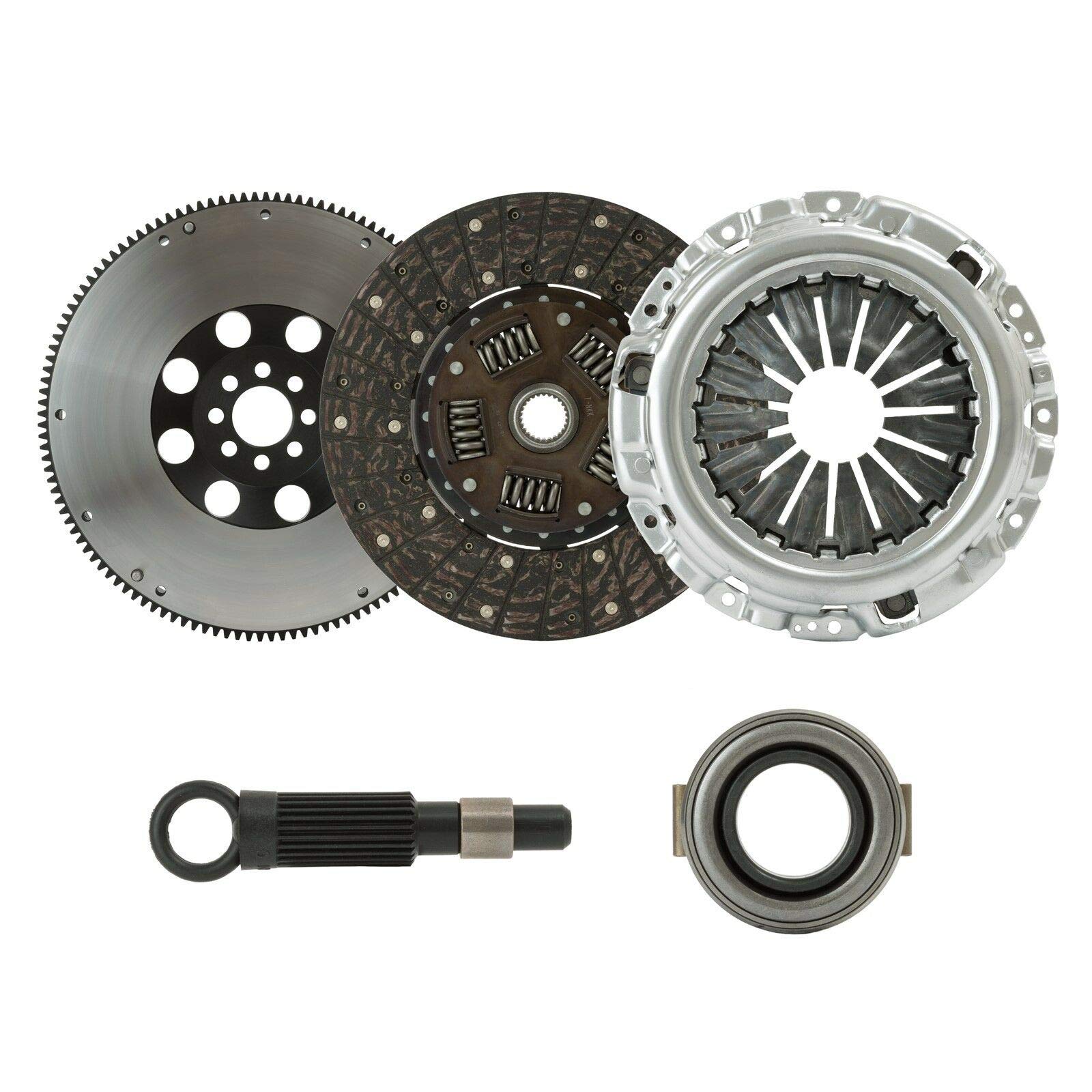 OE Clutch Kit + Flywheel Kit Compatible with 2004-2017 Subaru Impreza WRX STI Turbo - High Performance Replacement for Racing & Daily Driving