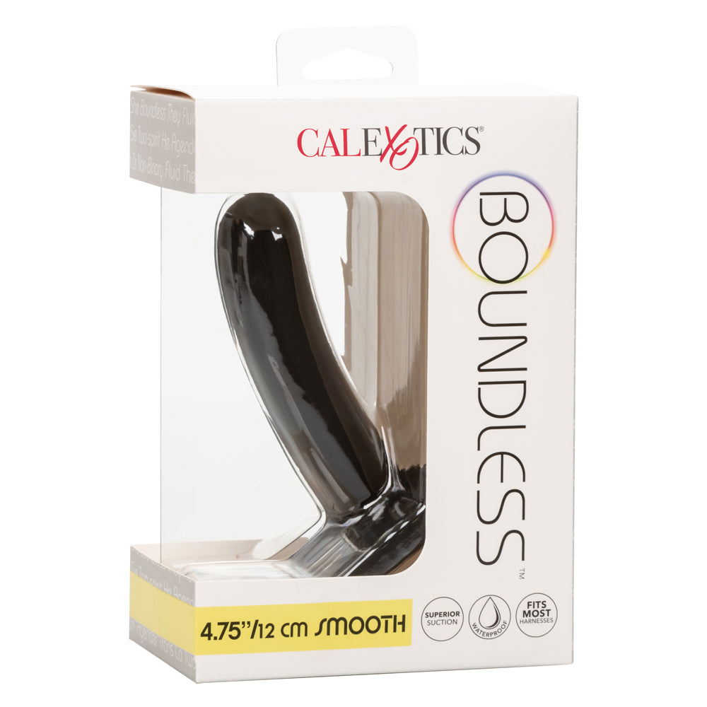 Boundless 4.75 Inch Realistic Smooth Dildo with Strong Suction Cup Base - Waterproof & Body-Safe Silicone Adult Toy for Solo Play, Couples, and BDSM Scenes