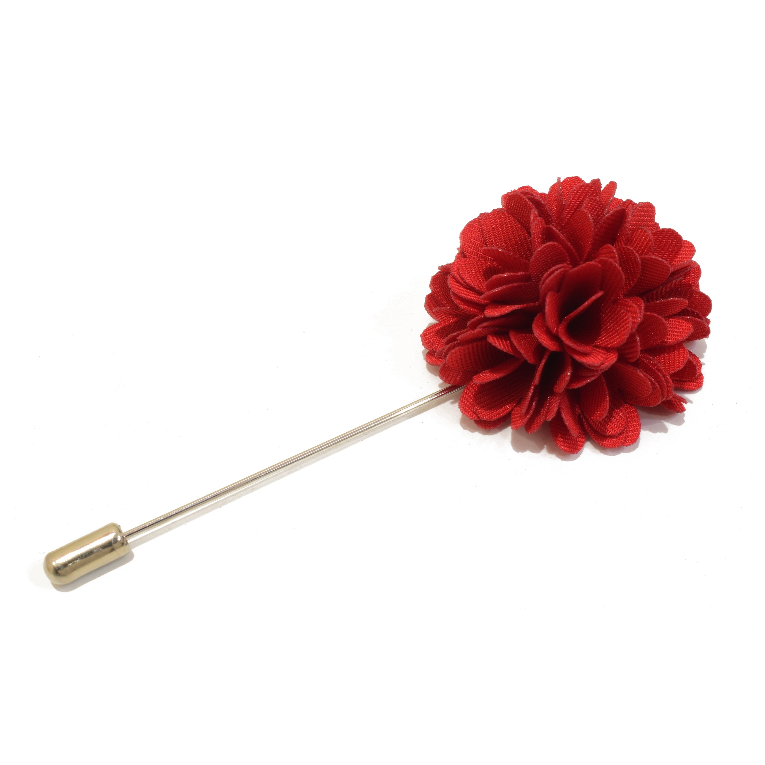 Custom Red Lapel Pin - Elegant Brooch for Suits, Jackets & Hats - Perfect for Business, Weddings & Formal Events