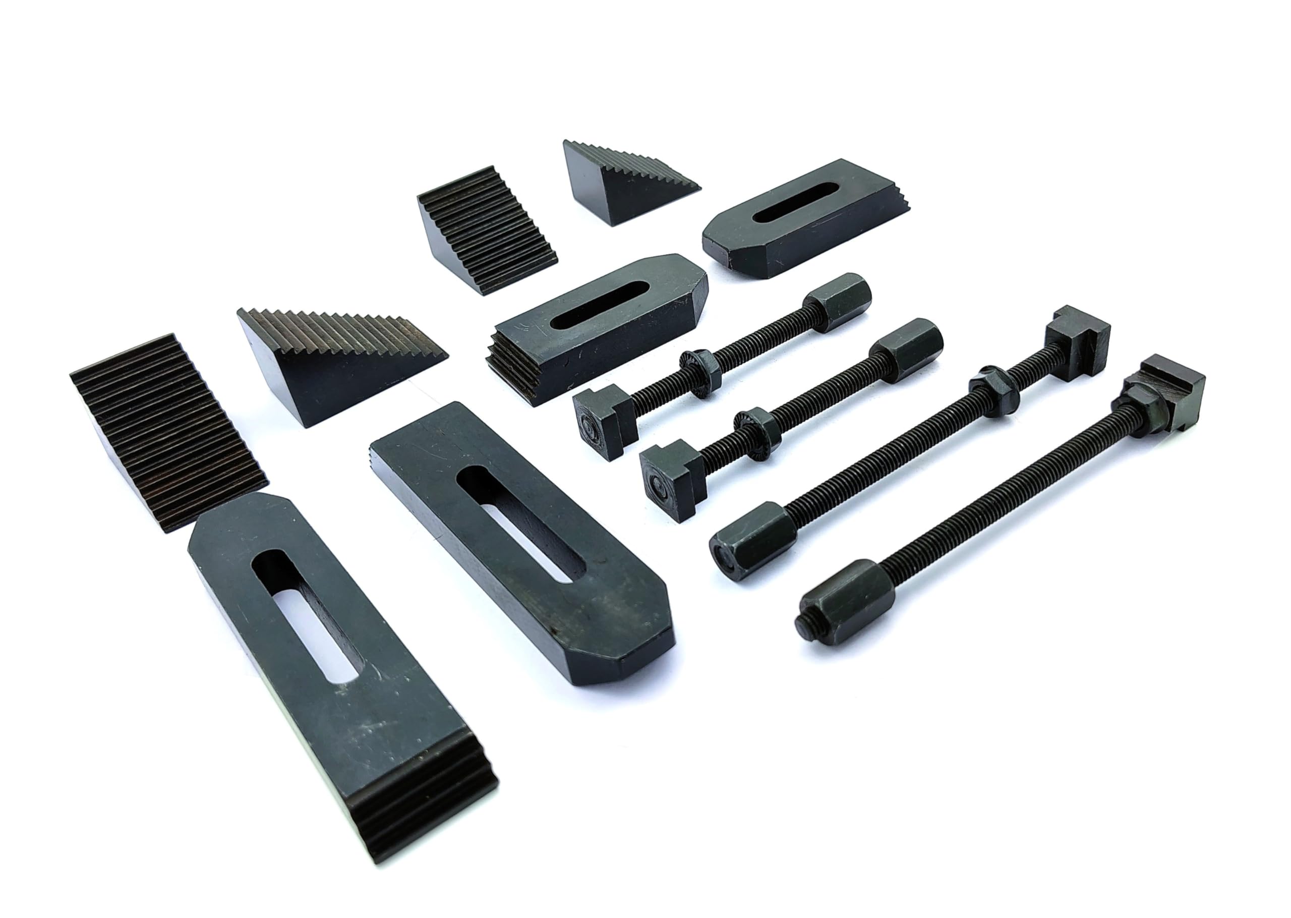 24 Pcs M6 (6mm) Clamp Kit Set for Rotary Tables, Milling Machines, Face Plates & Vertical Slides - Perfect for CNC Machining, Woodworking & Metalworking Projects