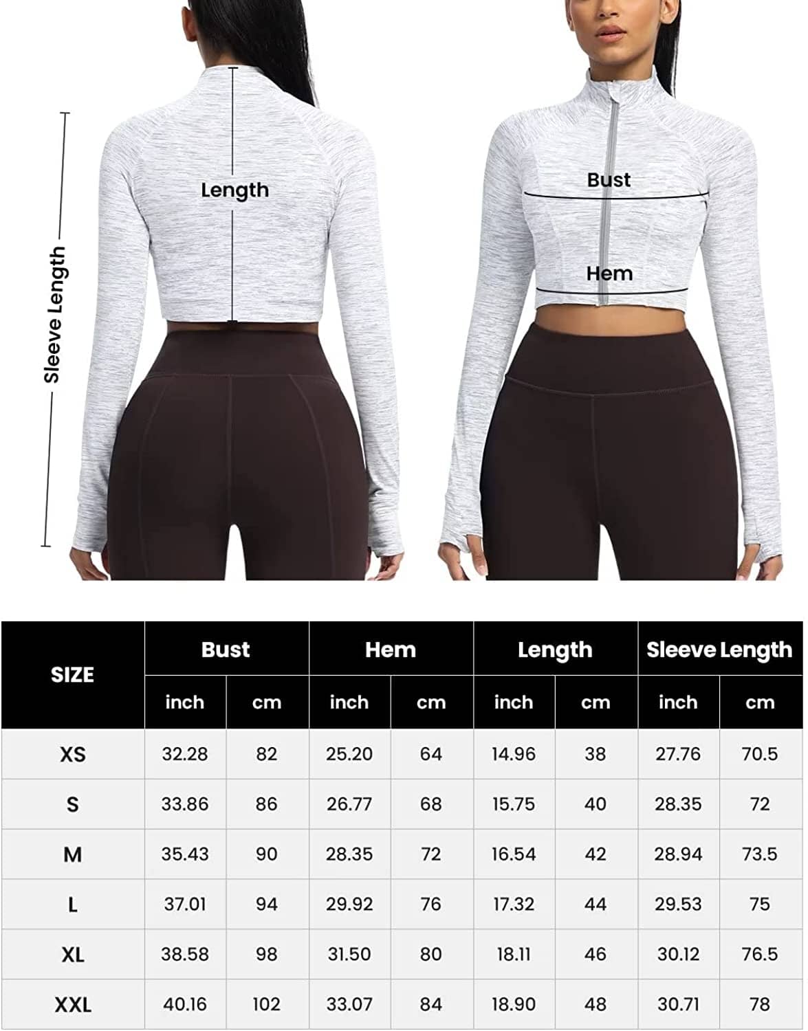 Women's Cropped Running Jacket - Lightweight Waterproof Windbreaker for Outdoor Jogging & Workouts | Perfect for Spring & Fall Running