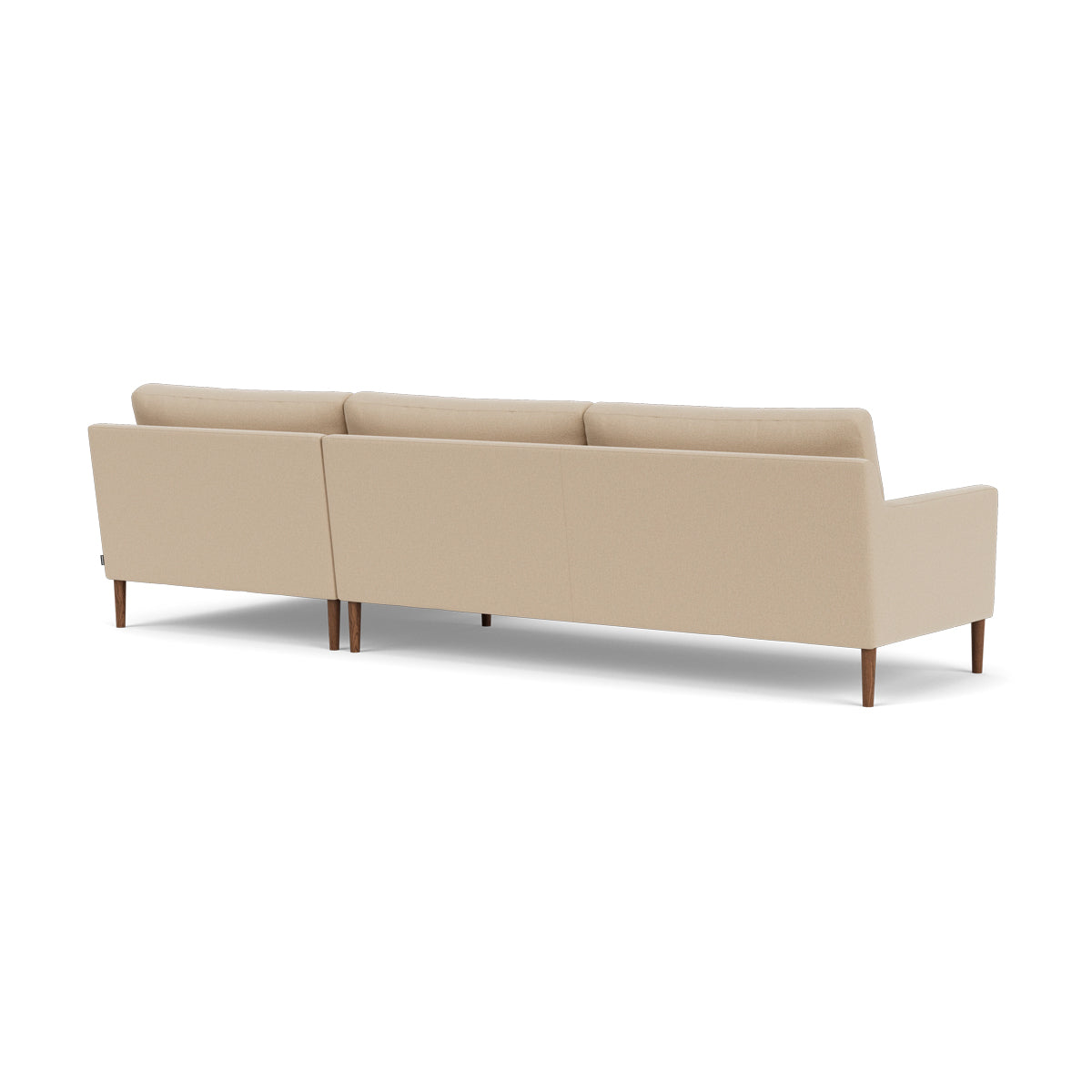 Astha Fabric Right Chaise Sofa - Modern Upholstered Sectional Couch for Living Room, Lounge & Small Spaces