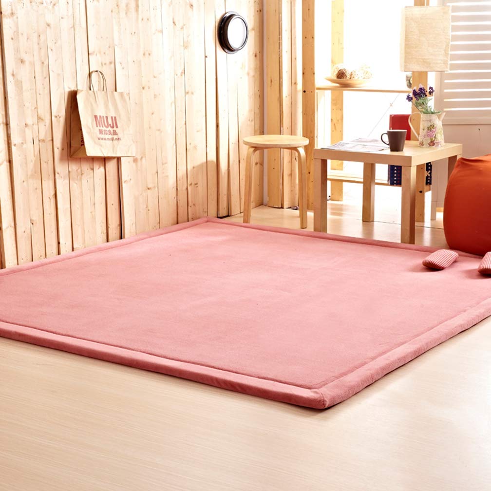 Soft Coral Fleece Area Rug 2'x4' - Non-Slip Rectangular Carpet for Living Room, Bedroom, Nursery | Indoor/Outdoor Modern Home Decor | Kids Play Mat, Cozy Floor Covering for Family Rooms & Play Areas