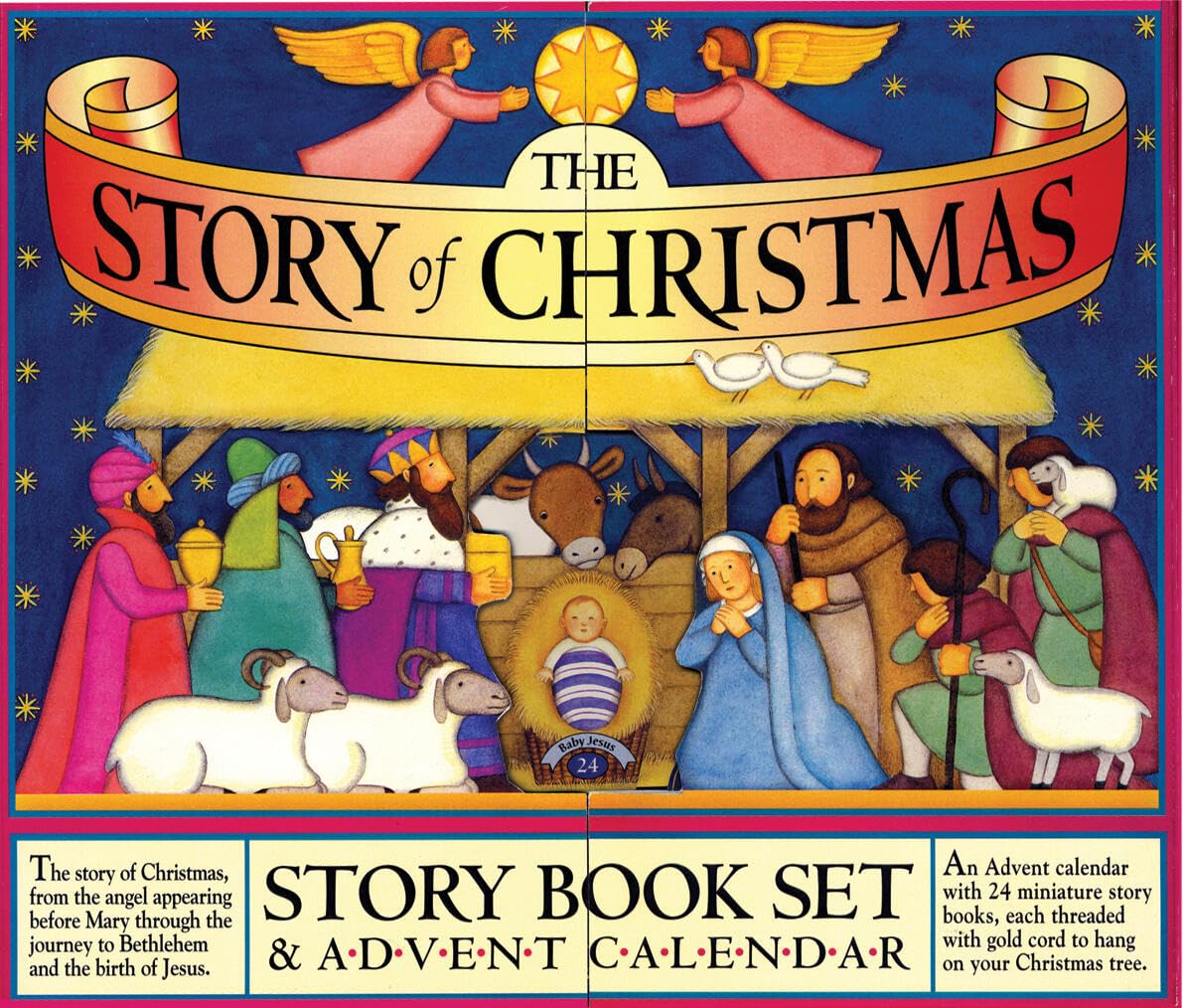 Christmas Story Book Set & Advent Calendar - 24 Days of Holiday Stories & Countdown to Christmas - Perfect for Family Reading & Kids' Holiday Traditions