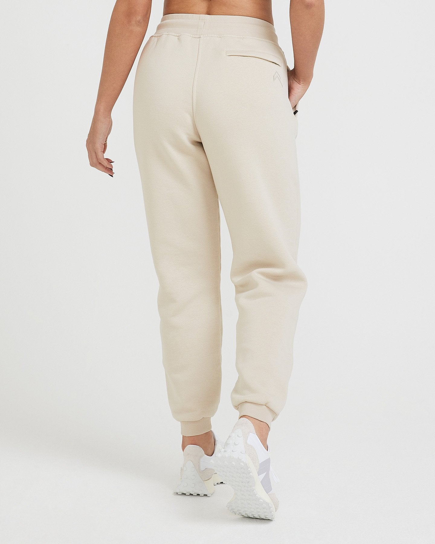 Classic Lounge Joggers for Women - Soft Comfortable Elastic Waist Casual Pants | Sand Color | Perfect for Home Relaxation, Yoga, and Running Errands