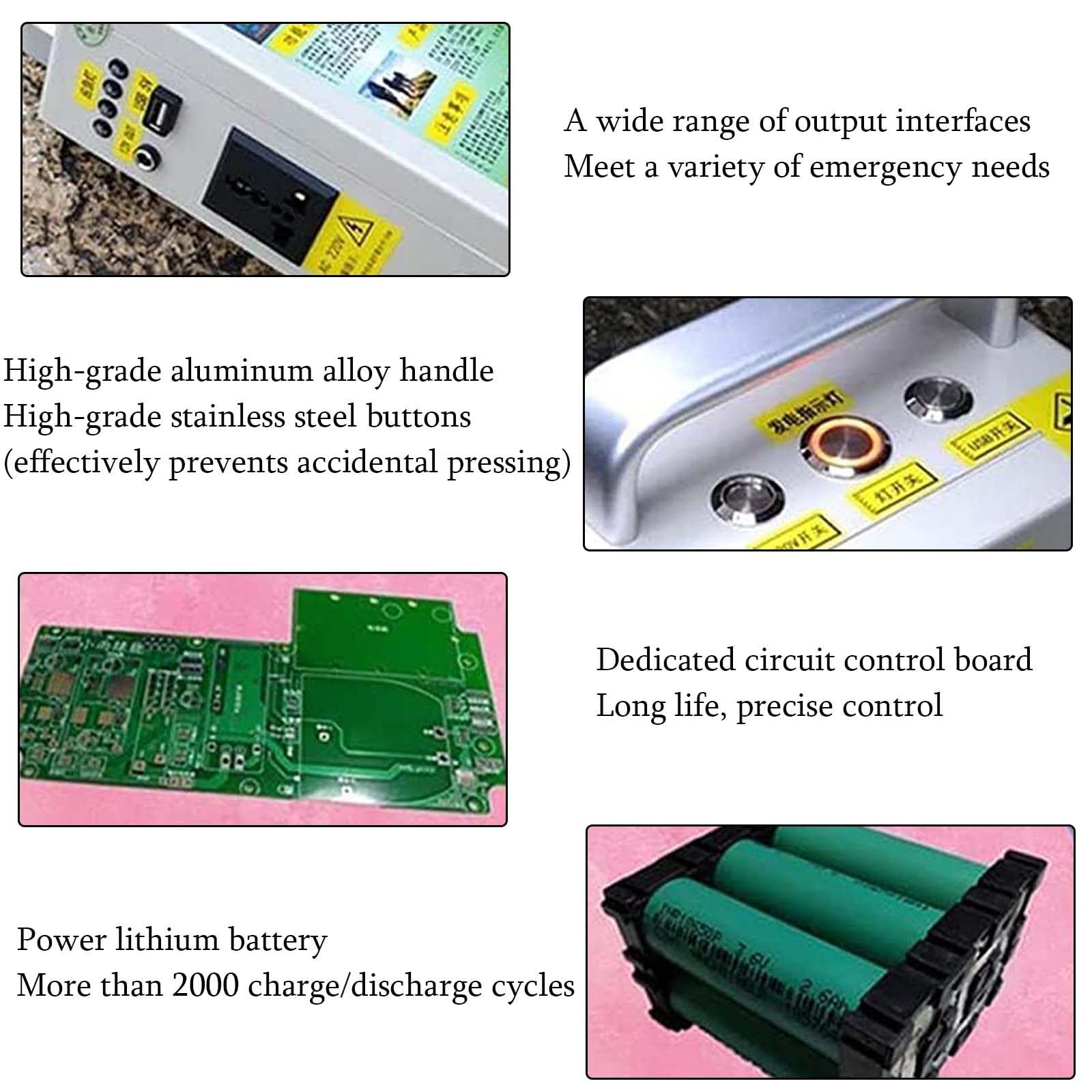 500W Portable Hand Crank Generator - Emergency Power Supply for Camping, Outdoor Adventures & Vehicle Charging | Charges Mobile Phones, Laptops & Small Electronics | Compact Off-Grid Power Solution