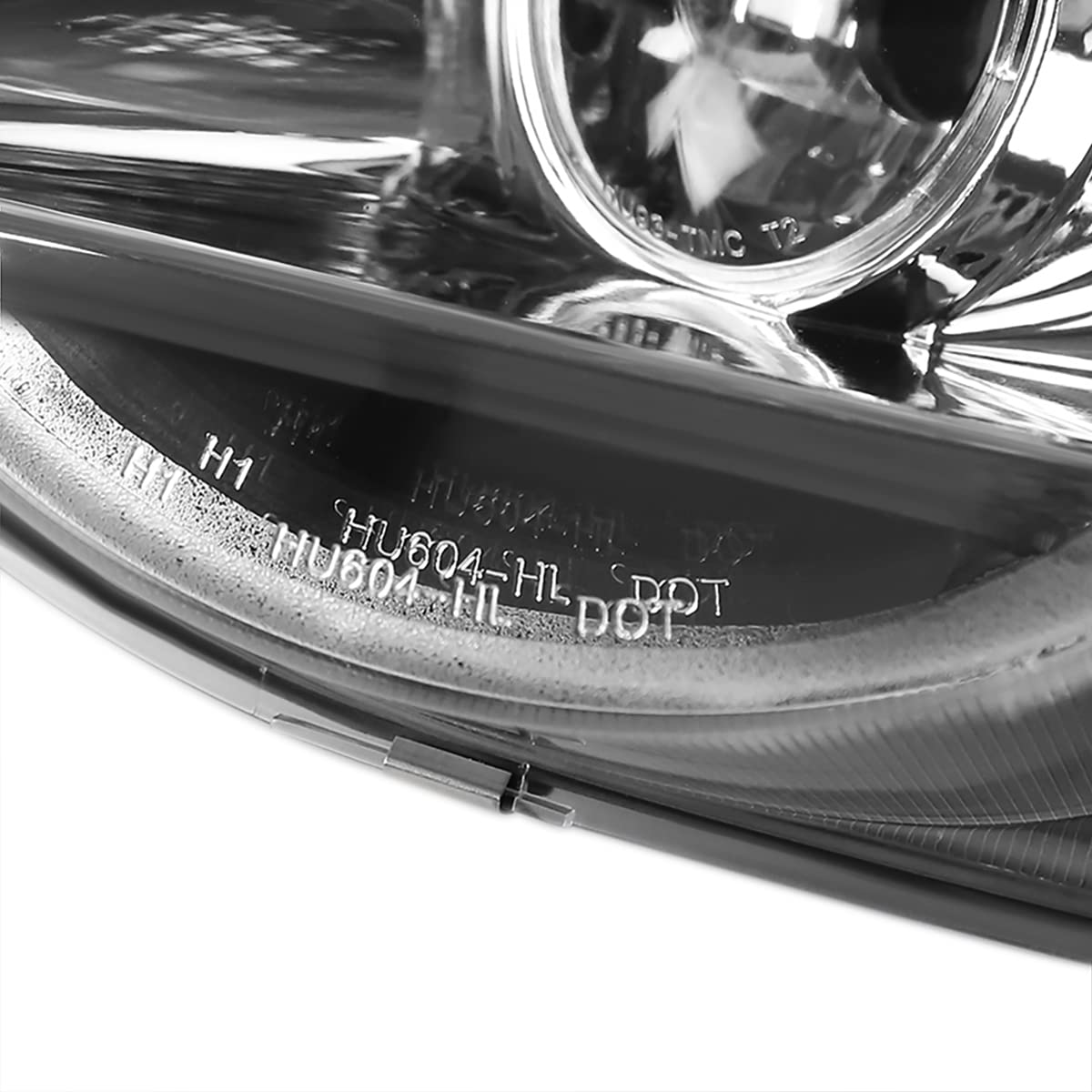 02-04 Clear LED Halo Projector Headlights - High Performance Driving Lights for Night Visibility | Perfect for Off-Road, Street Racing & Custom Car Upgrades