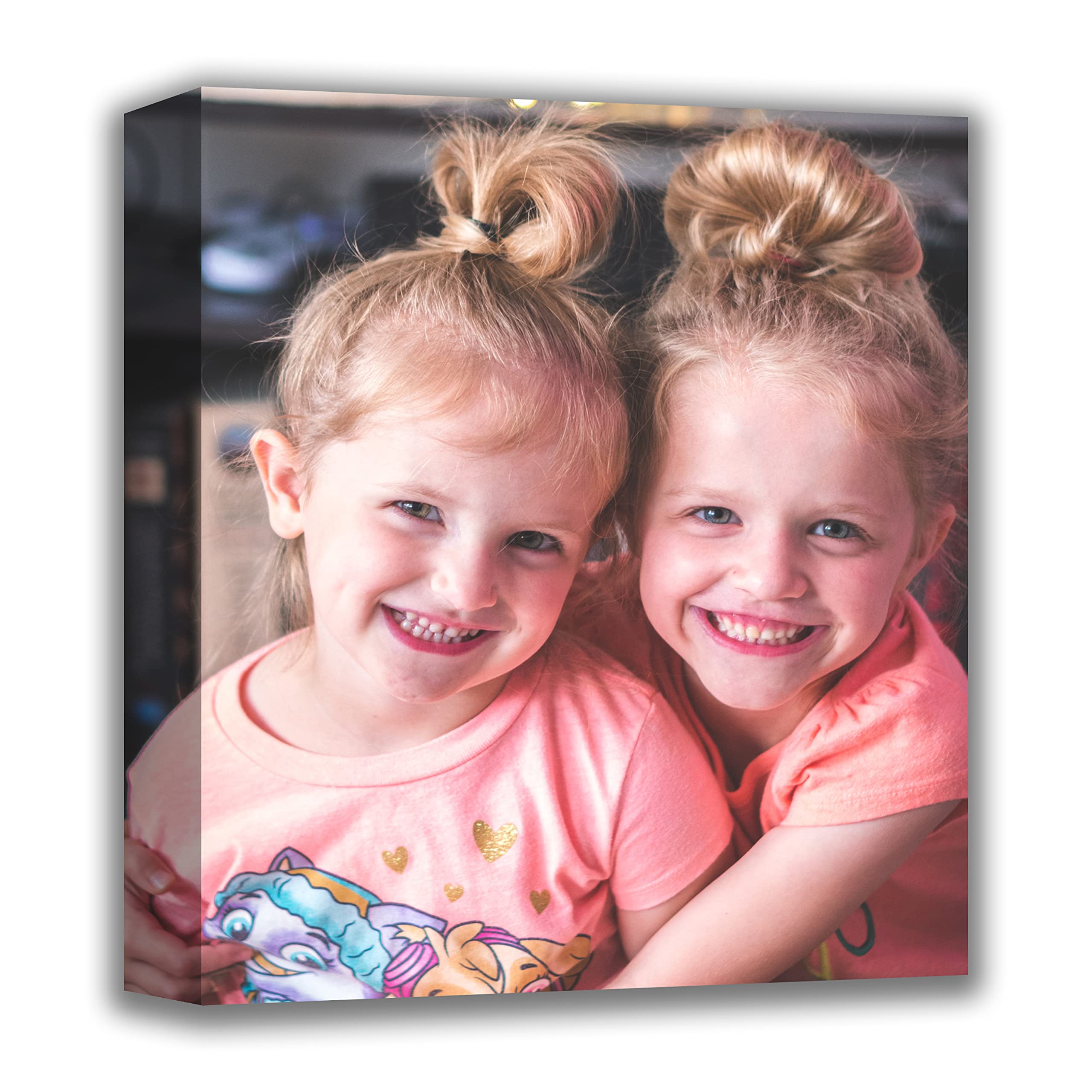 EGD Custom Photo Canvas Wall Art - Personalized Home Decor for Bedroom, Living Room, Gaming Room & Man Cave - Multiple Size Options - Perfect Gift for Housewarming, Wedding & Birthday