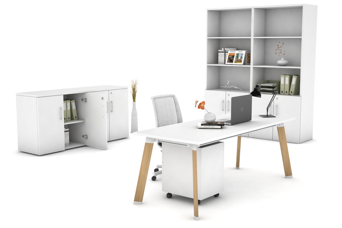 Switch Executive Desk - 1200L x 800W Modern Office Desk with Cable Management Scallop | Perfect for Home Office, Gaming Setup & Professional Workspace