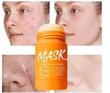 Sixplus Turmeric Brightening Mask Stick for Dull & Uneven Skin - 42g Glow Boosting Treatment | Perfect for Night Routine & Pre-Makeup Skin Prep