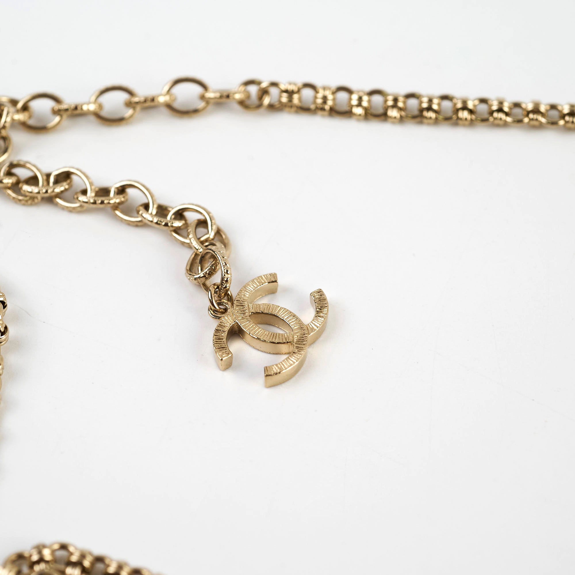 Chanel Chain Fancy Belt 21k Gold Plated - Luxury Women's Fashion Accessory for Party, Wedding & Evening Outfits