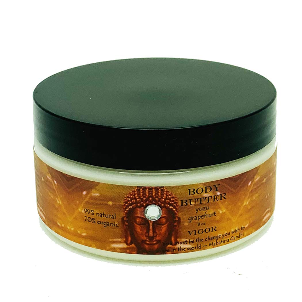 8 oz Buddhalicious Organic Body Butter - Hydrating & Nourishing for Dry Skin - Perfect for Daily Moisturizing & Spa Nights