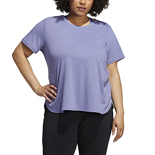 Adidas Women's Go-To Tee - Soft Cotton Short Sleeve T-Shirt for Casual Wear, Gym & Everyday Outfits | Perfect for Running, Yoga & Lounge