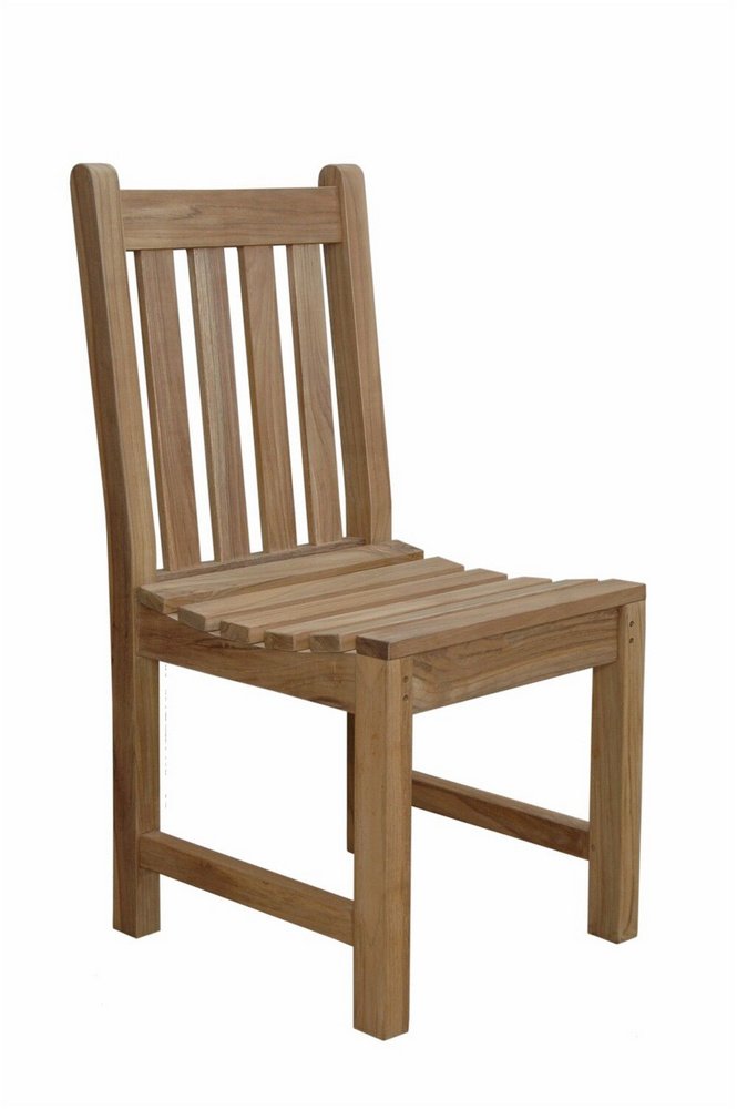 Anderson Teak Outdoor Dining Chair - Weather-Resistant Patio & Garden Furniture for Backyard, Poolside & Restaurant Use