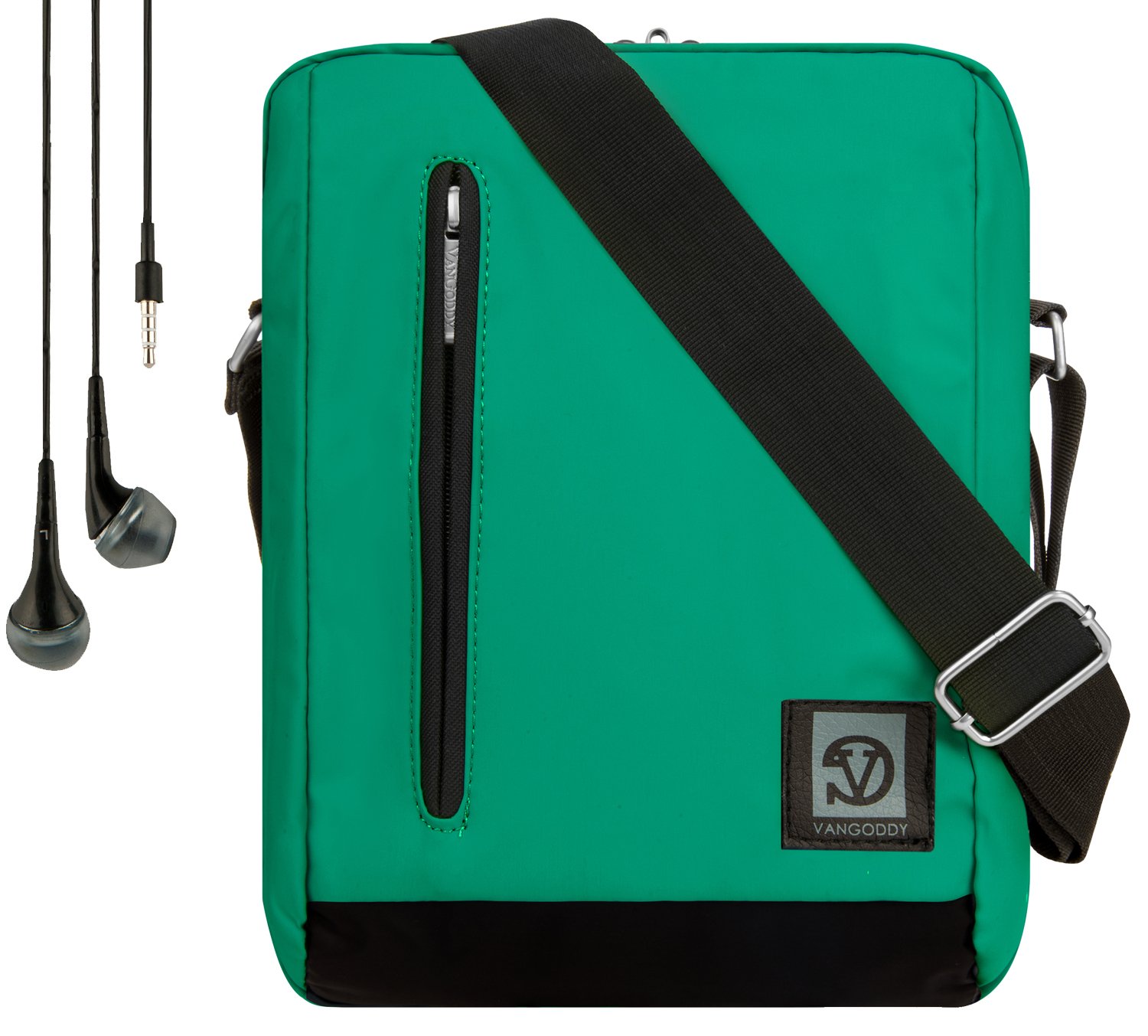 Vangoddy Adler Shoulder Bag Travel Case for 8-10.1 Inch Tablets & Laptops - Compatible with Le Pan, M, HC, TC Models - Includes Handsfree Earphones - Perfect for Commuting, Business Travel & Daily Use