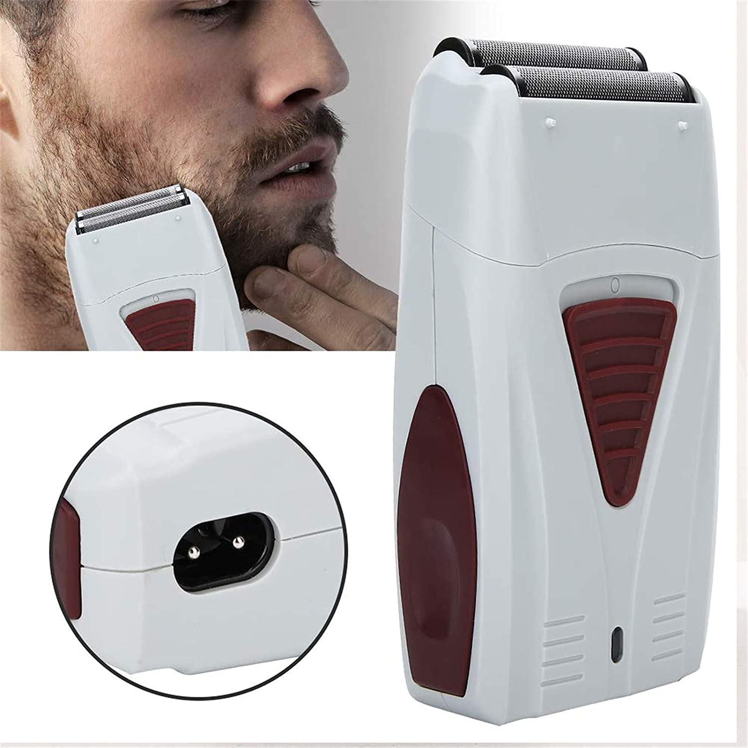 Men's Electric Razor - Rechargeable Foil Shaver for Travel, Wet/Dry Use, Beard Trimmer with Washable Design | Perfect for Home, Gym & Business Trips