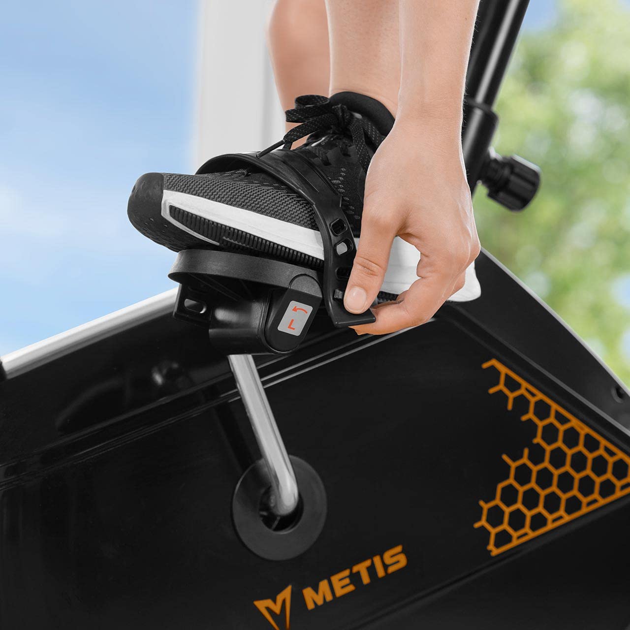 METIS Home Fitness Exercise Bike - 8 Resistance Levels Stationary Bike for Beginners & Advanced Users | Adjustable Seat & Water Bottle Holder | Perfect for Home Gym, Cardio Workouts & Indoor Cycling Training