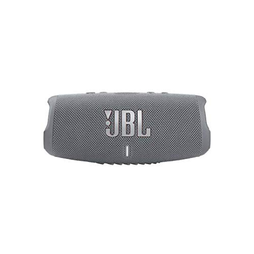 JBL Charge 5 Waterproof Bluetooth Speaker with Built-in Power Bank - Portable Wireless Speaker for Outdoor, Beach, Pool Party & Travel - Includes gSport Carbon Fiber Case (Gray)