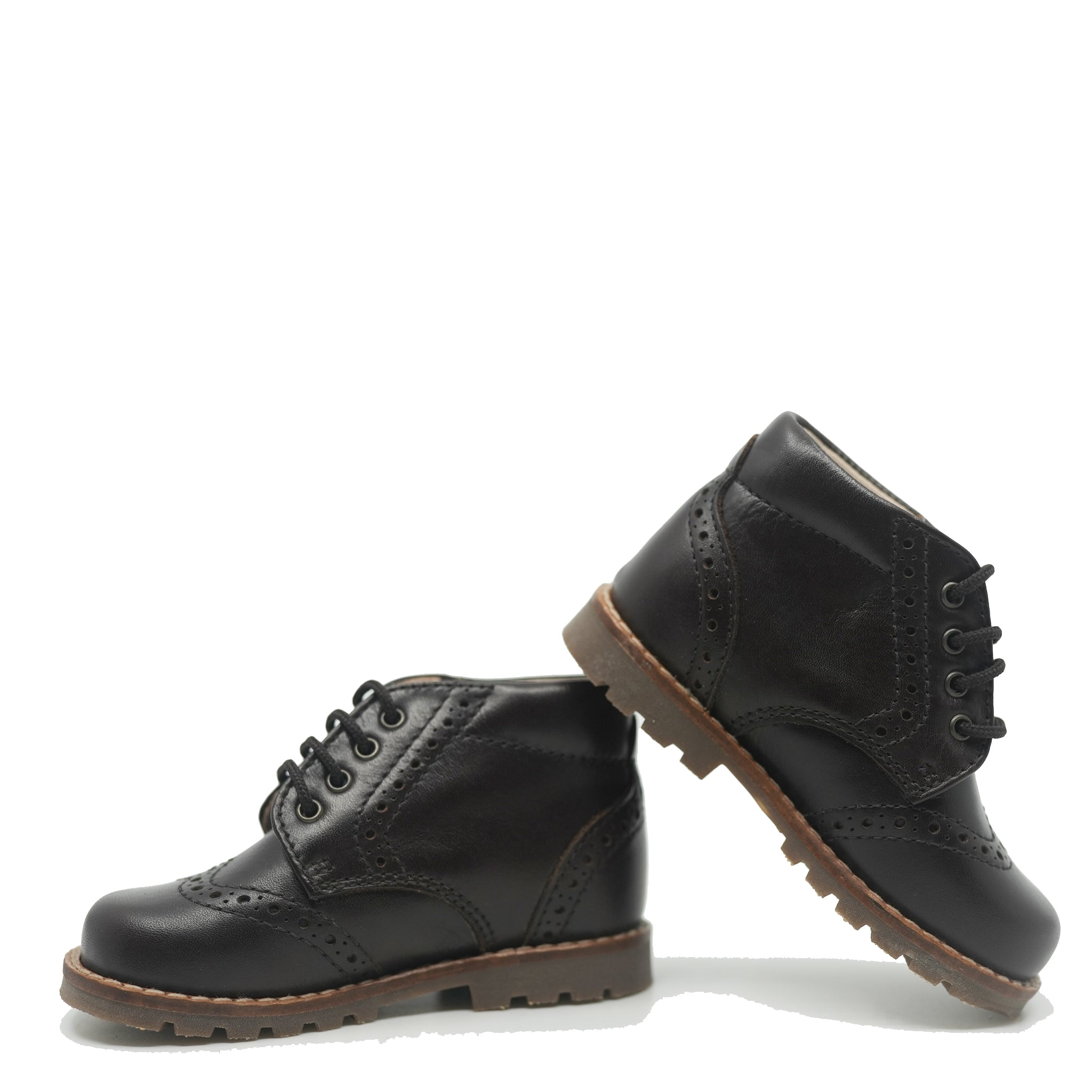 Beberlis Brown Wingtip Chunky Bootie - Stylish Women's Ankle Boots for Fall & Winter | Comfortable & Fashionable for Office, Casual Outfits & Date Nights