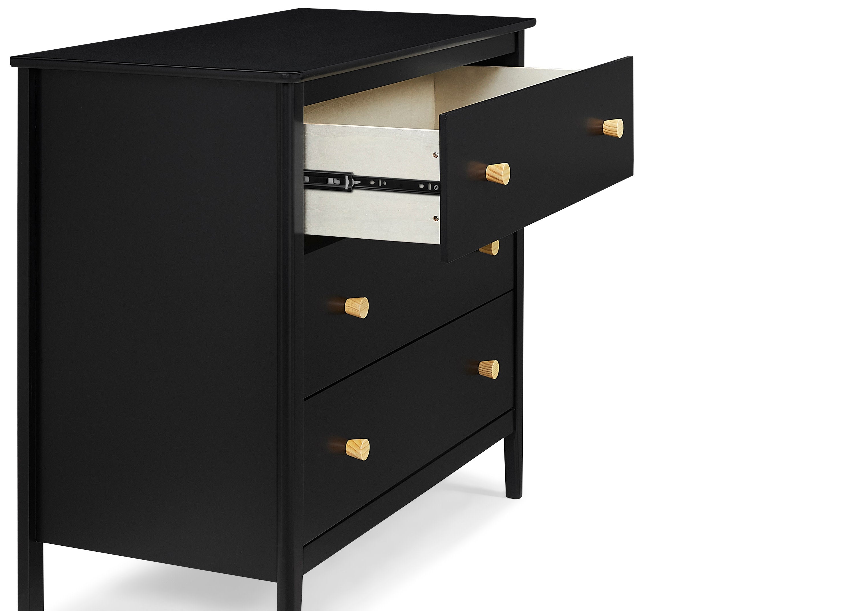 Casey 3 Drawer Dresser with Interlocking Drawers - Sturdy Bedroom Storage Furniture for Clothes & Accessories - Perfect for Kids Room, Nursery or Dorm Organization