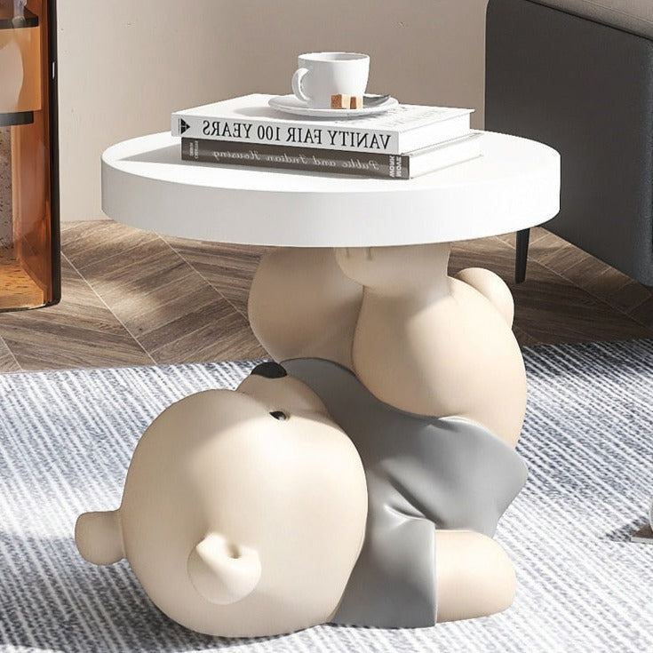 Vigorous Bear Statue - Handcrafted Side Table Decor & Home Ornament | Perfect for Living Room, Cabin, or Office Decoration