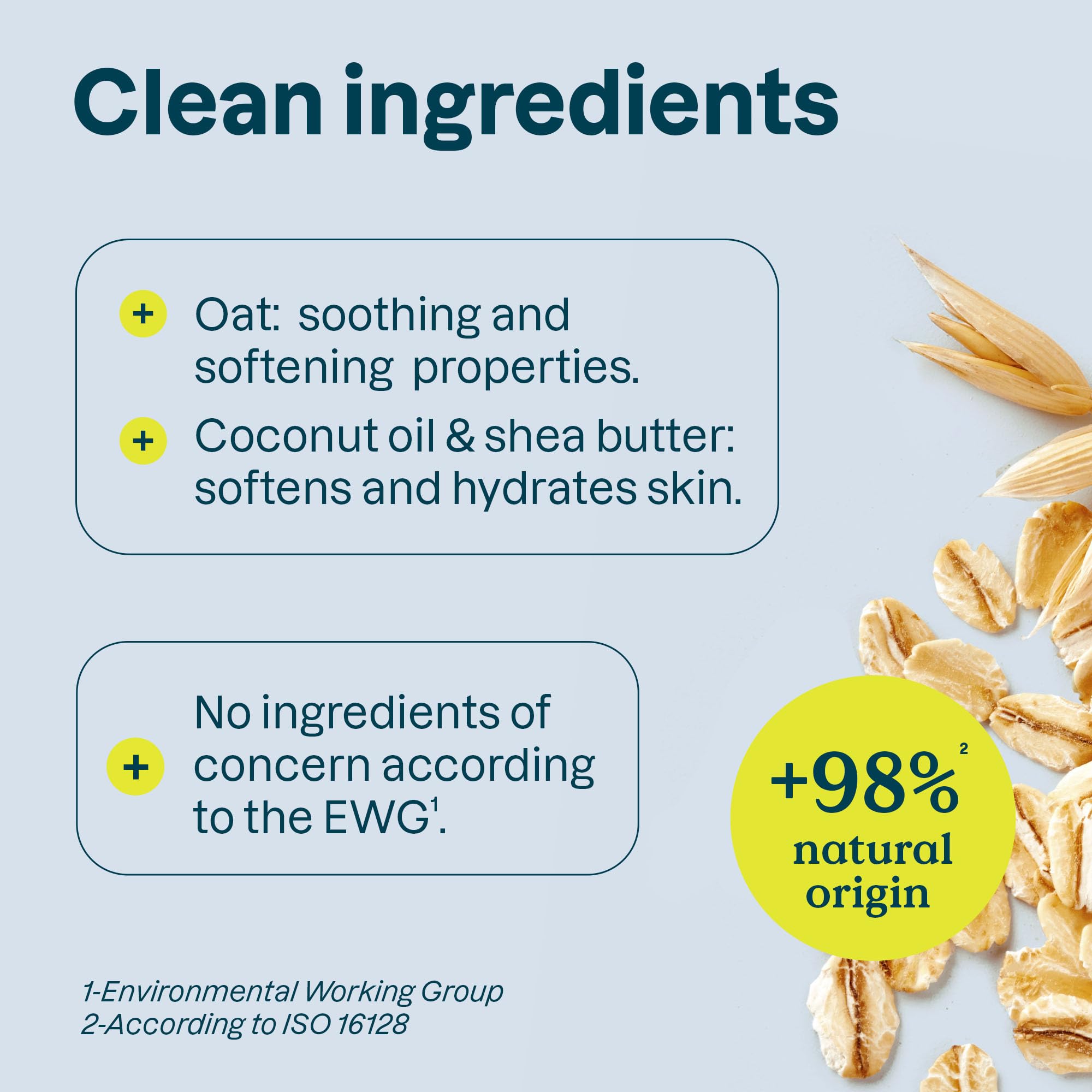 ATTITUDE Natural Baking Soda Free Deodorant for Sensitive Skin - Oatmeal & Avocado Oil Formula, EWG Verified, Aluminum & Plastic Free, 3oz (6-Pack) | Gentle Daily Protection for Workouts & Sensitive Skin
