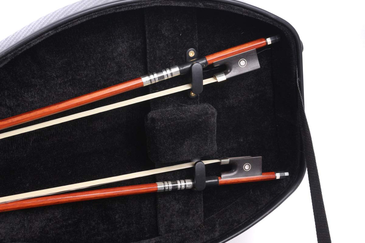 Yinfente 4/4 Full Size Carbon Fiber Violin Case - Lightweight Violin Bag with Backstrap Handle & Shoulder Strap | Professional Violin Storage & Travel Protection for Musicians