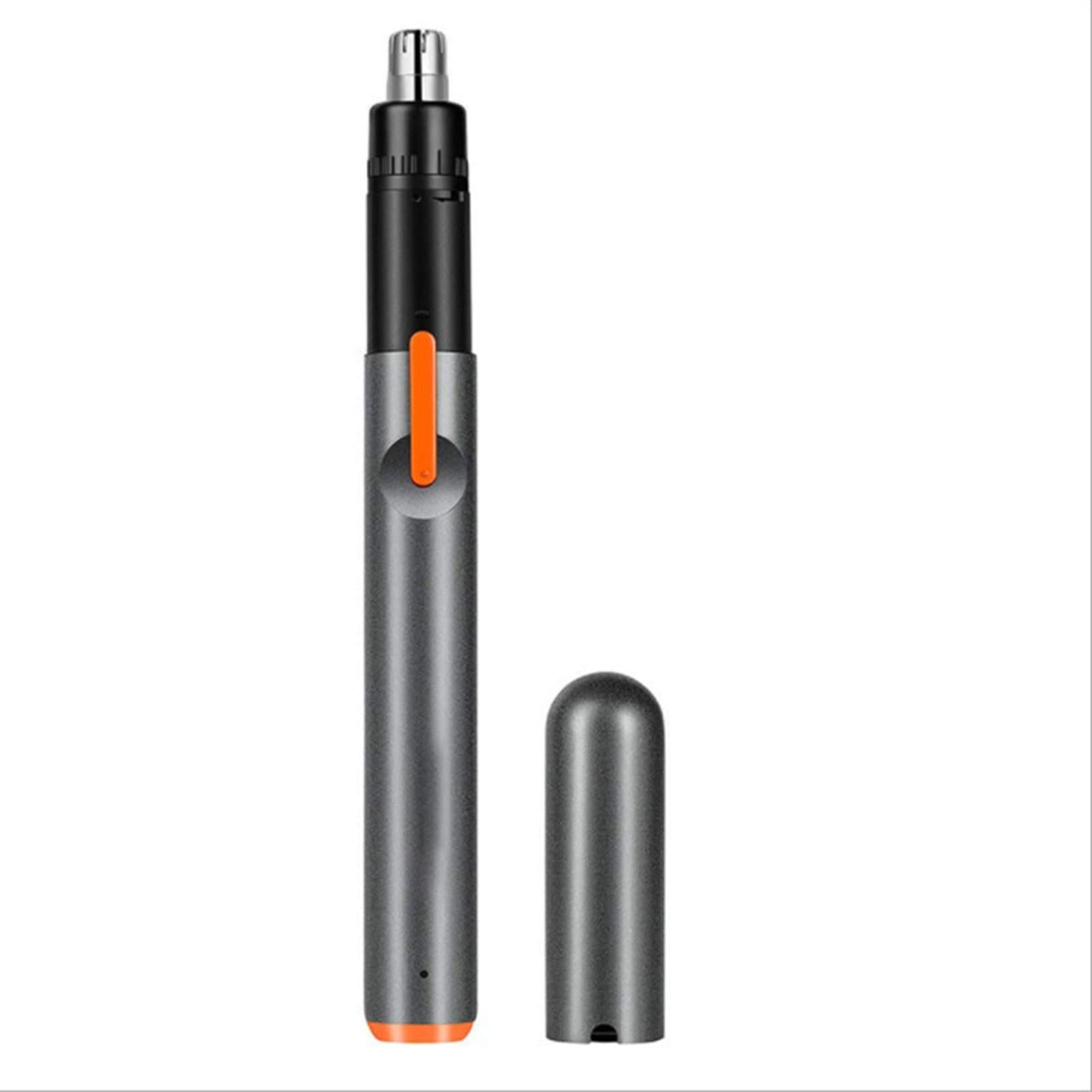 RenminRoad Painless Nose & Ear Hair Trimmer for Men & Women - Dual Edge Stainless Steel Blades, Waterproof & Easy Clean Facial Hair Clipper (Black) - Perfect for Travel, Home & Personal Grooming