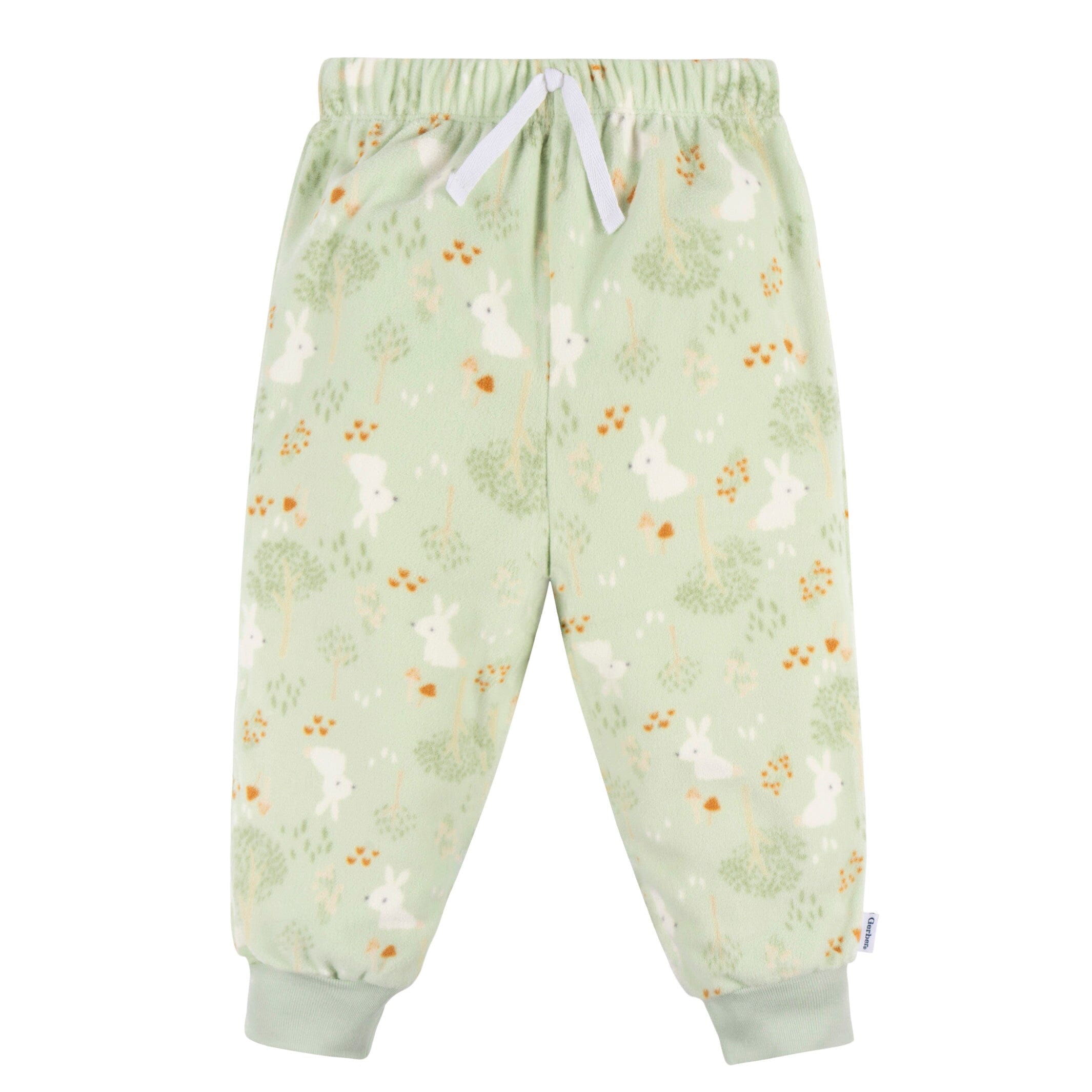 2-Piece Infant & Toddler Girls' Green Forest Fleece Pajama Set - Cozy Sleepwear for Baby & Toddler Girls - Perfect for Bedtime, Lounging & Winter Comfort