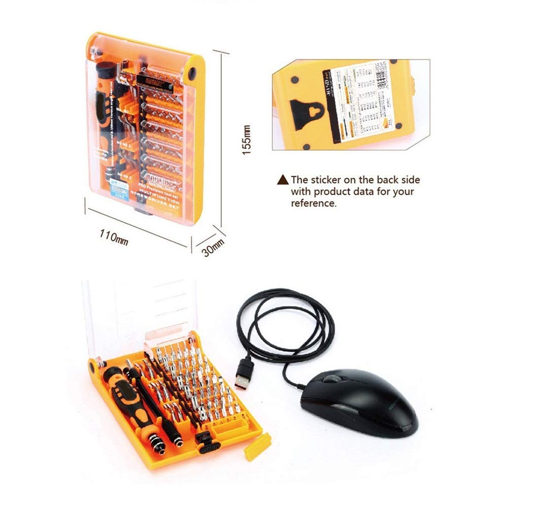 52 in 1 Precision Screwdriver Set - Professional DIY Repair Tool Kit for iPhone, Laptop, Watch, Glasses & Electronics - Magnetic Screwdriver Kit with Case & Drill Bits - Perfect for Home, Office & Tech Repairs