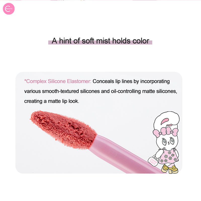 FLORTTE x BUNNY Milky Lip Cream - Hydrating Tinted Lip Balm with Shea Butter & Vitamin E | Moisturizing & Nourishing for Soft Lips | Perfect for Daily Wear, Makeup Looks & Gift Giving