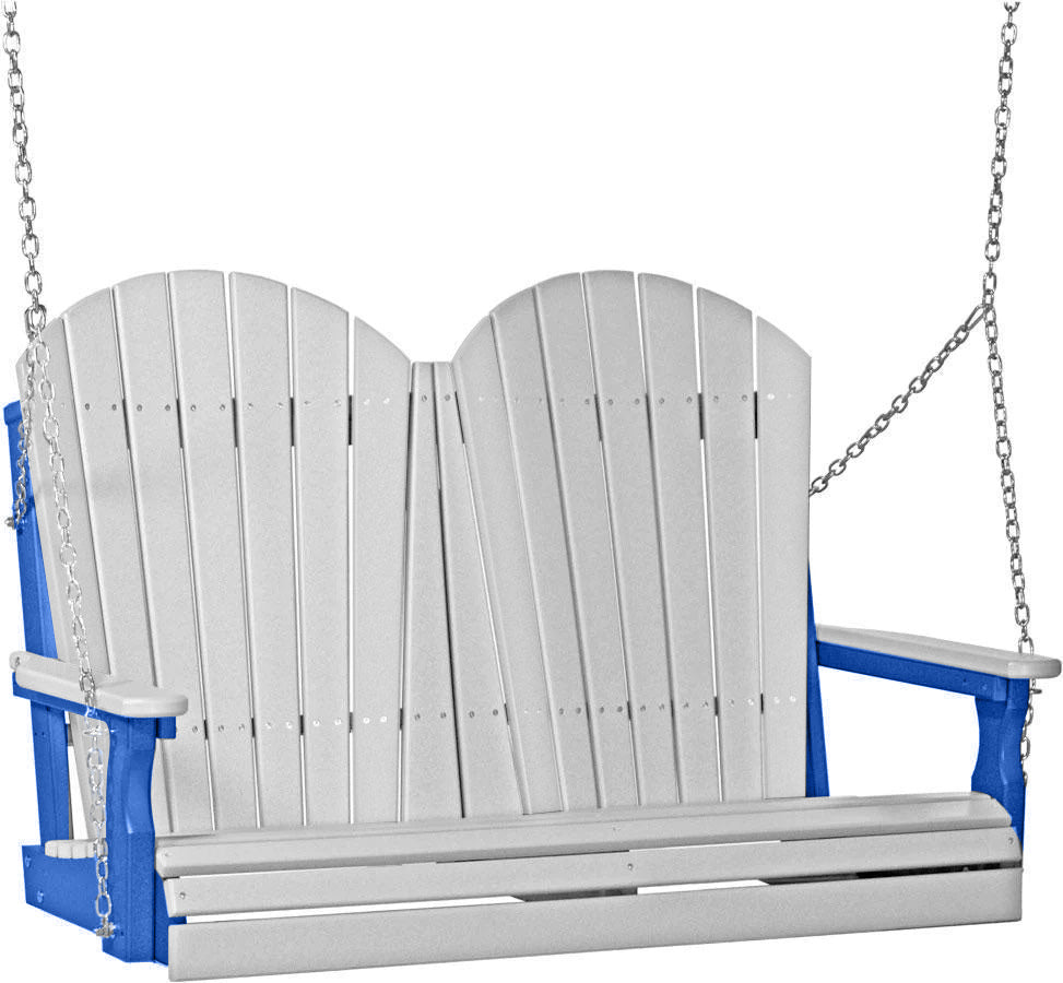 Dove Gray on Blue