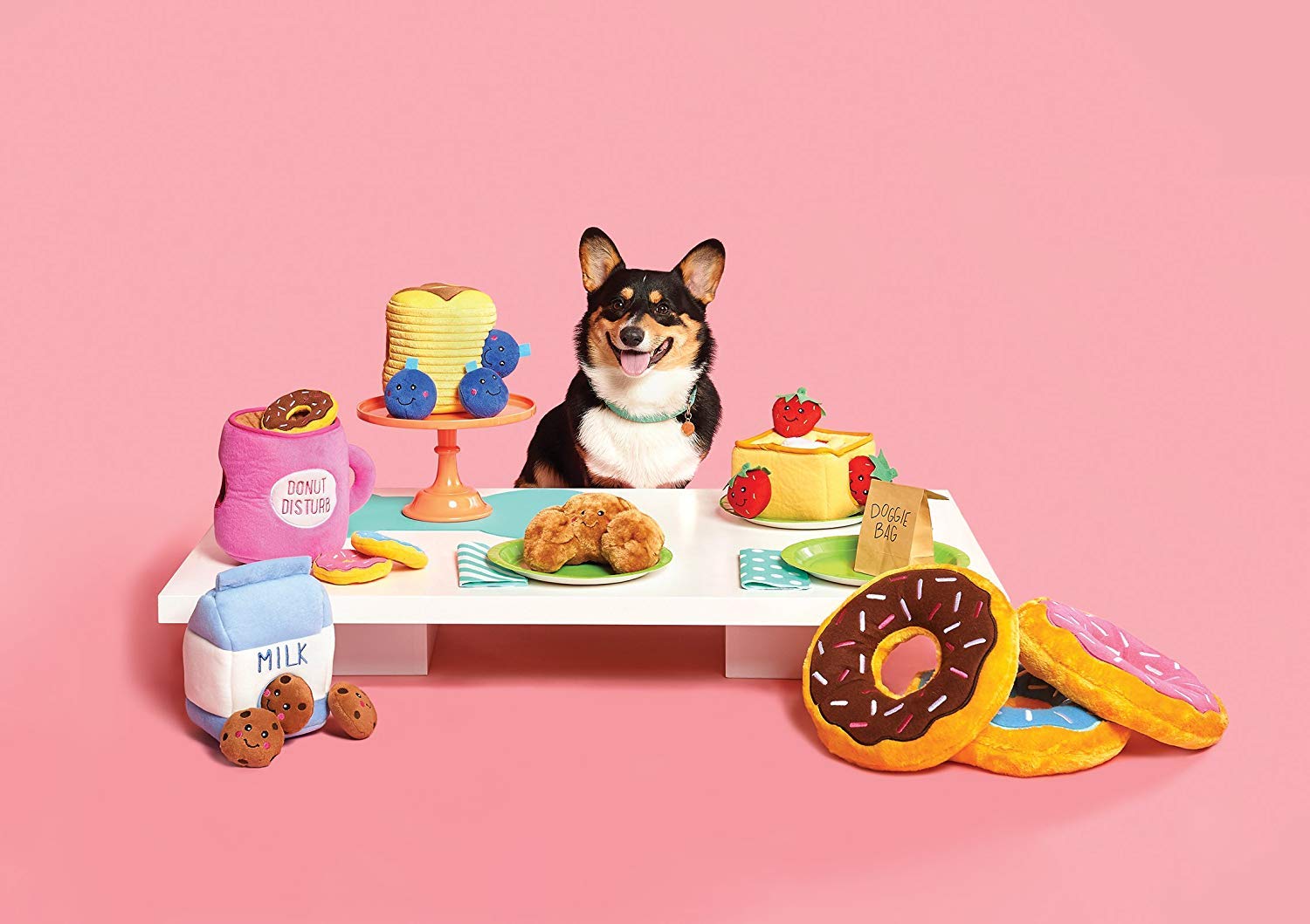 ZippyPaws Burrows Replacement Miniz Cookies 3-Pack - Squeaky Plush Refills for Interactive Hide & Seek Dog Toys - Puppy Enrichment Toys for Small & Medium Dogs - Perfect for Boredom Relief & Training Sessions