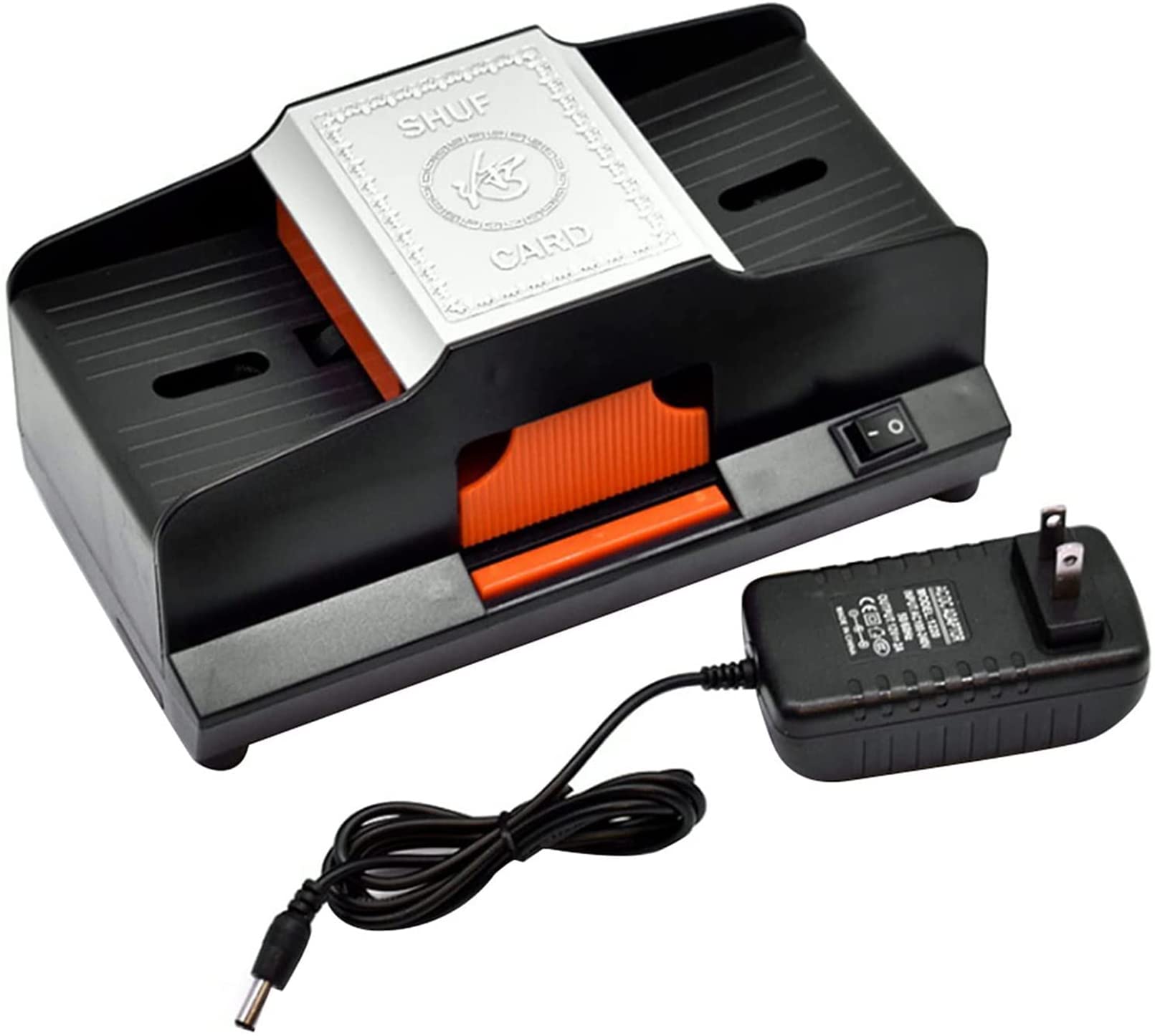 Professional Automatic Card Shuffler Machine - 1 or 2 Deck Portable Electric Poker Shuffler with Power Cable & Battery Operation - Perfect for Home Games, Casino Nights, Poker Parties & Club Events