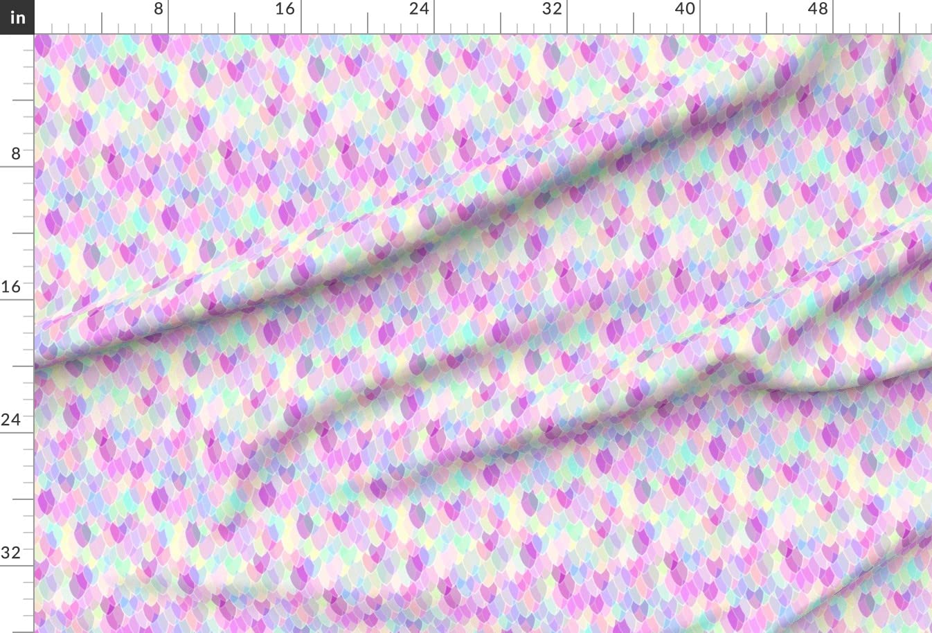 Rainbow Dragon Scales Fantasy Printed Minky Fabric by The Yard - Soft Plush Fabric for Sewing Baby Blankets, Quilt Backing & DIY Projects - Perfect for Nursery Decor, Costume Making & Fantasy Themed Crafts