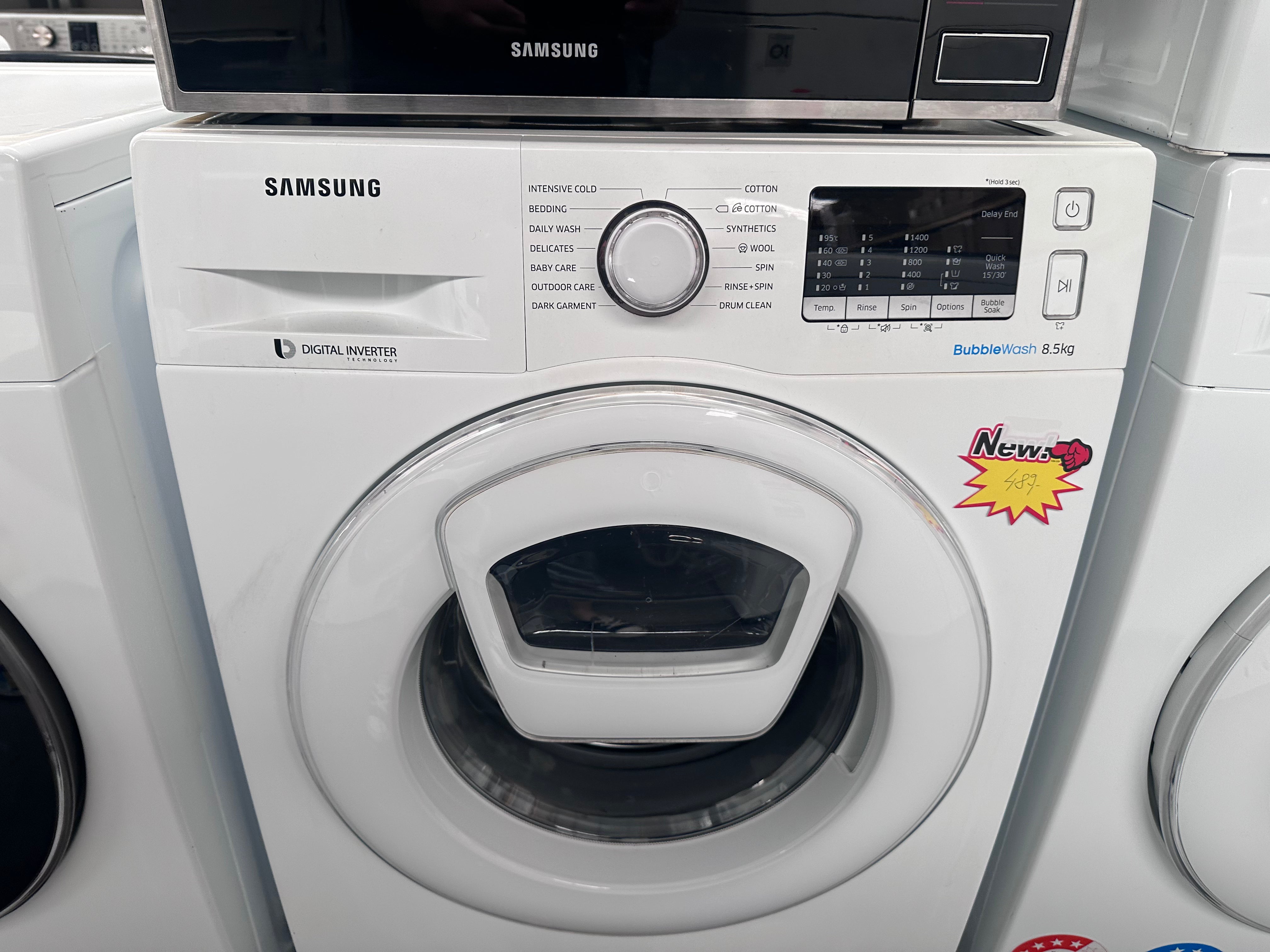 Samsung 8.5kg AddWash™ Front Load Washing Machine - Certified Refurbished | Perfect for Apartments & Small Laundry Rooms