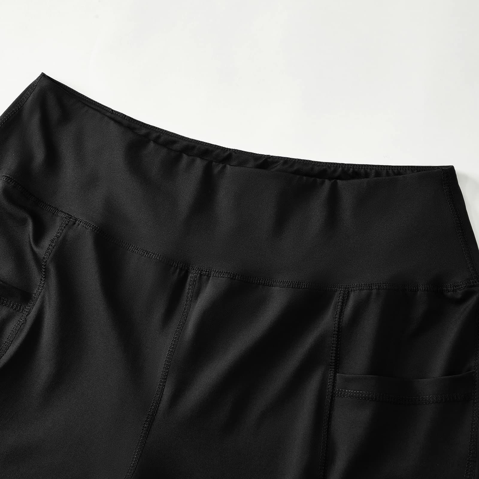 **Honwenle Women's Plus Size Yoga Shorts – High Waist Biker Workout Athletic Running Shorts with Tummy Control & Pockets – Perfect for Yoga, Gym, Running & Casual Wear**