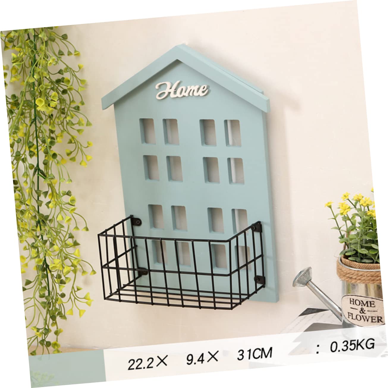 STOBOK Wooden Wall Shelf Organizer - Creative Hanging Storage Hut for Home Decor, Bedroom, Living Room & Balcony | Space-Saving Shelf for Books, Plants & Decorative Items