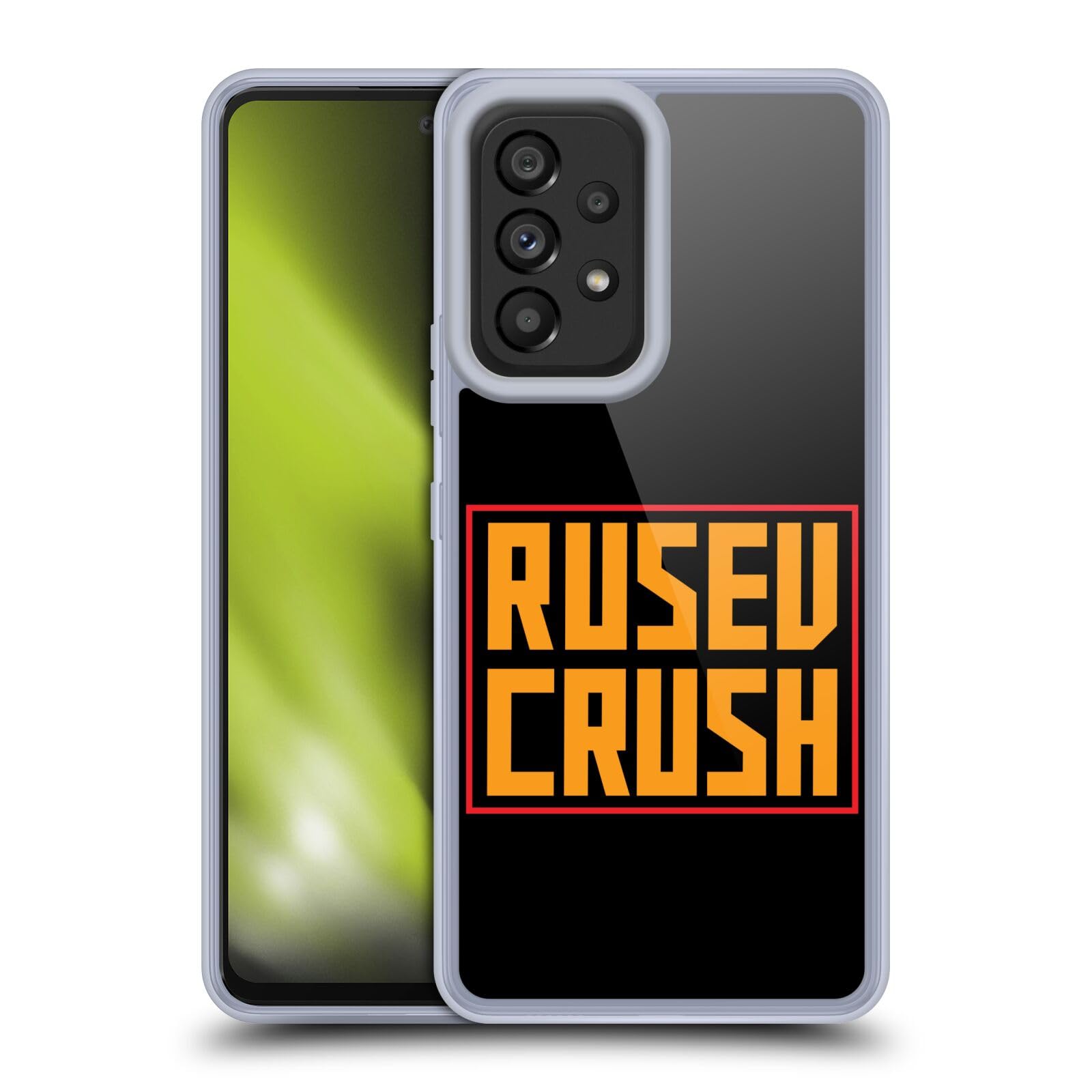 WWE Rusev Soft Gel Case for Samsung Galaxy A53 5G (2022) - Officially Licensed by Head Case Designs - Perfect for Wrestling Fans and Daily Protection