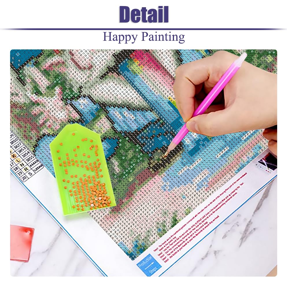5D DIY Diamond Painting Kit for Adults - Gnomes Spring Theme, 12x16 Inch Full Drill Art for Beginners, Perfect Home Wall Decor & Relaxing Craft Gift for Women, Birthday, Christmas (Great for Stress Relief & Mindfulness)